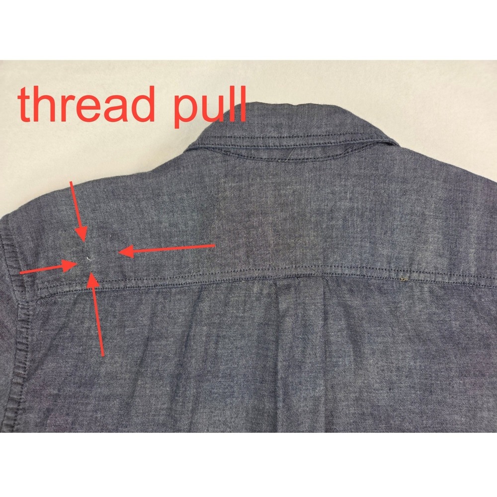 Outdoor Life Men Lined Dark Blue Button Down Collared Short Sleeve Shirt L - Picture 7 of 8